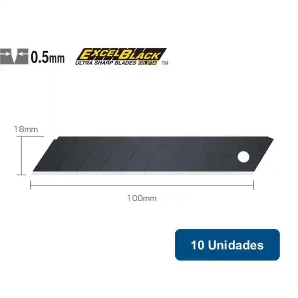 Repuesto Para Cuchillo Black 8 Segmentos Lbb-10