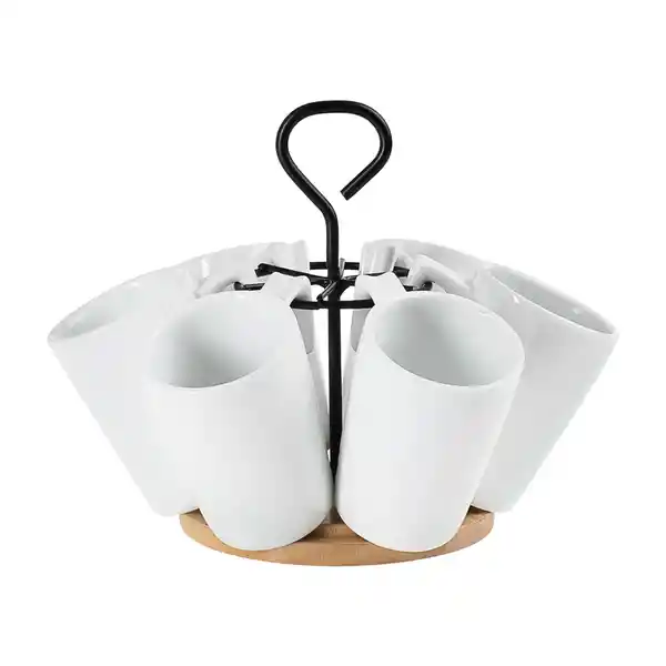 Set Tazas de Espresso Con Rack 150 mL