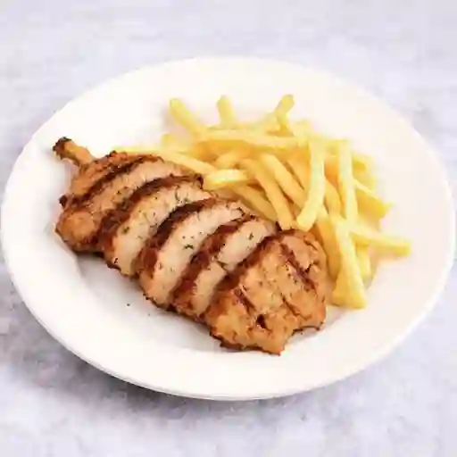 Lomito Solo Carne Porción Papas Fritas