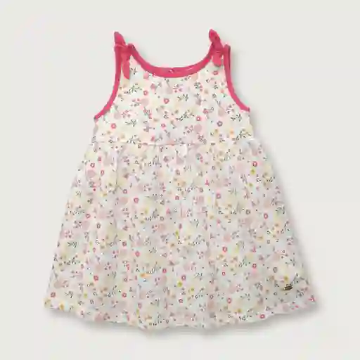 Vestido Moños Esencial Frutilla de Niña Talla 3A Opaline