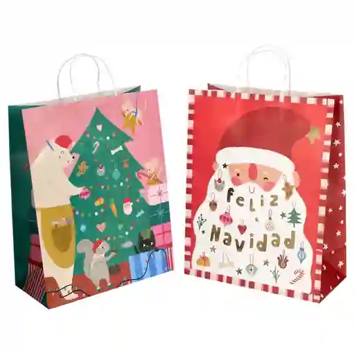 Set Bolsa de Papel Regalo 31 x 15 x 40 cm Casaideas