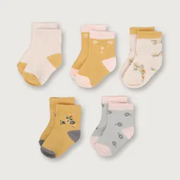 Pack de Calcetines de Niña Mostaza Talla 6/9M Opaline