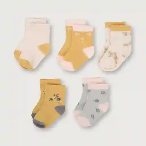 Pack de Calcetines de Niña Mostaza Talla 6/9M Opaline