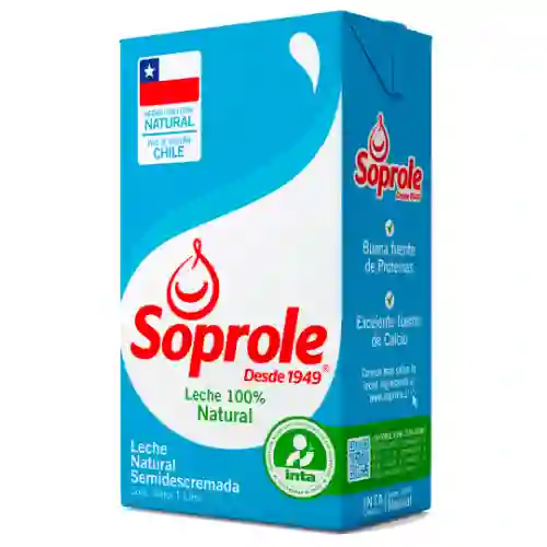 Leche Semidescremada Soprole 1L