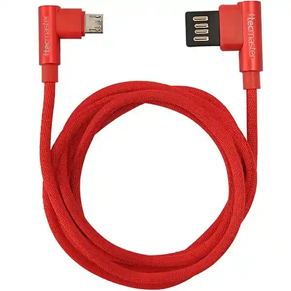 Tecmaster Cable Micro Usb 90 Rever Rojo