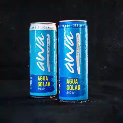 Agua Solar con gas lata 355ml