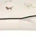 Cojín de Algodón Bordado Beige 45 x 45 cm