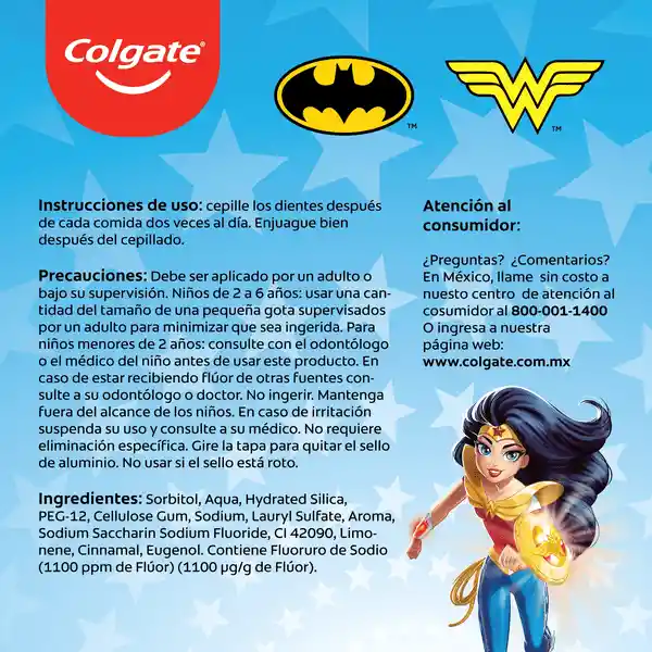 Colgate Pasta Dental Justice League 75Ml