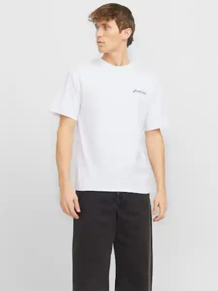 Jack&Jones Polera Manga Corta Blanco M 12268434
