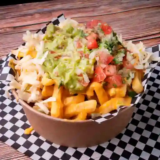 Papas Fritas con Guacamole