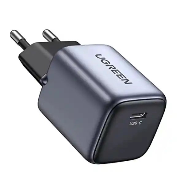 Ugreen Cargador 30W Mini Nexo de Gan Tech pd Gris CD319-90666
