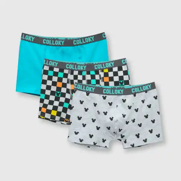 Bóxer Mickey de Niño Menta Talla 4A Colloky