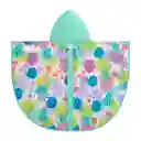 Impermeable Poncho Con Capucha Verde