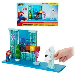 Nintendo Diorama Escena Batalla Bajo el Agua Super Mario