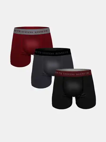Kenneth Stevens Bóxer Hombre Surtido M KS208P3C4