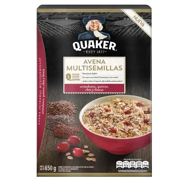 Quaker Avena Semillas Arándano-Quinoa