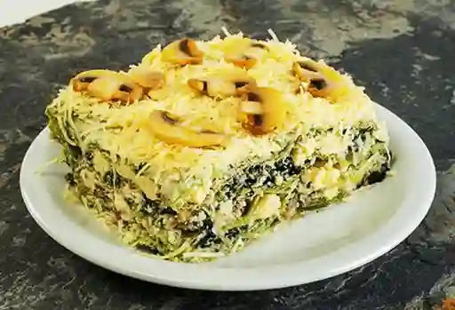 Lasaña Espinaca, Champiñón y Nuez Mediana