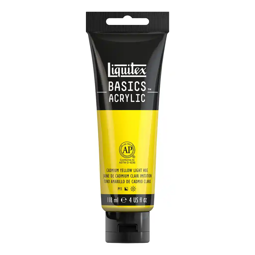 Liquitex Acrilico BASICS 118ml 159 Tono Amarillo de Cadmio Claro