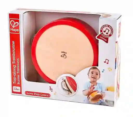 Hape Juguete Tap-Along Tambourine - E0607