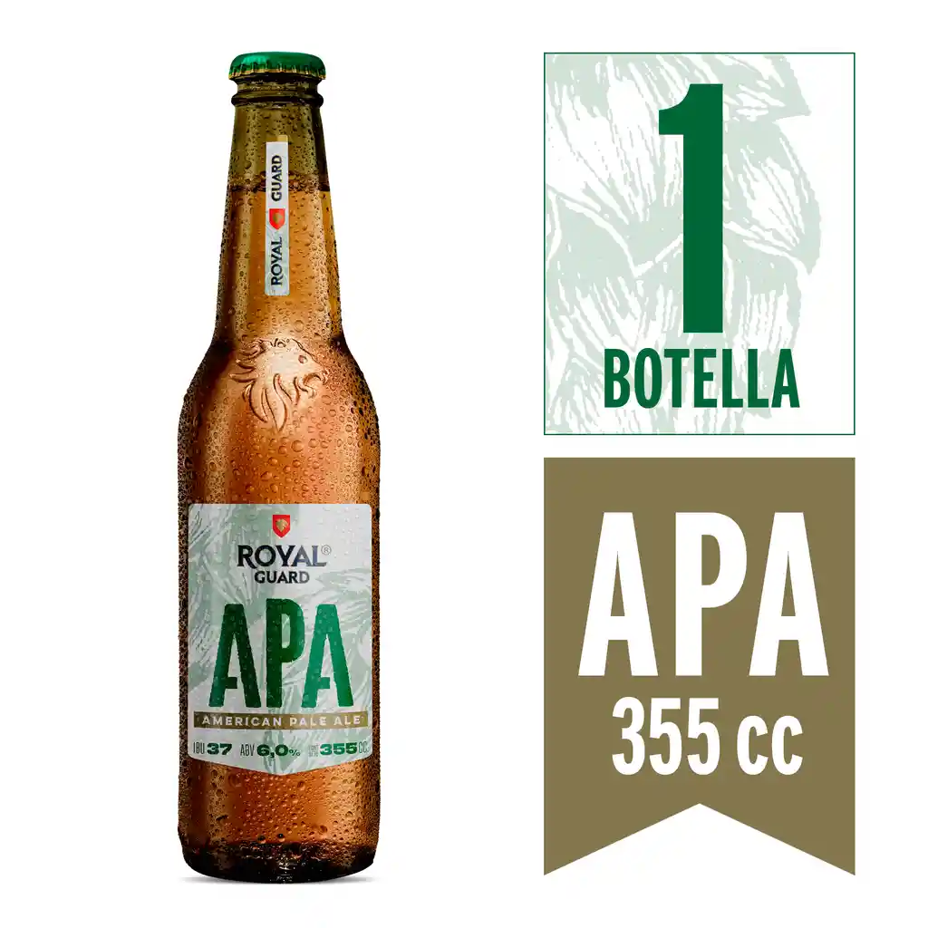 Royal Guard Cerveza APA botella 355cc