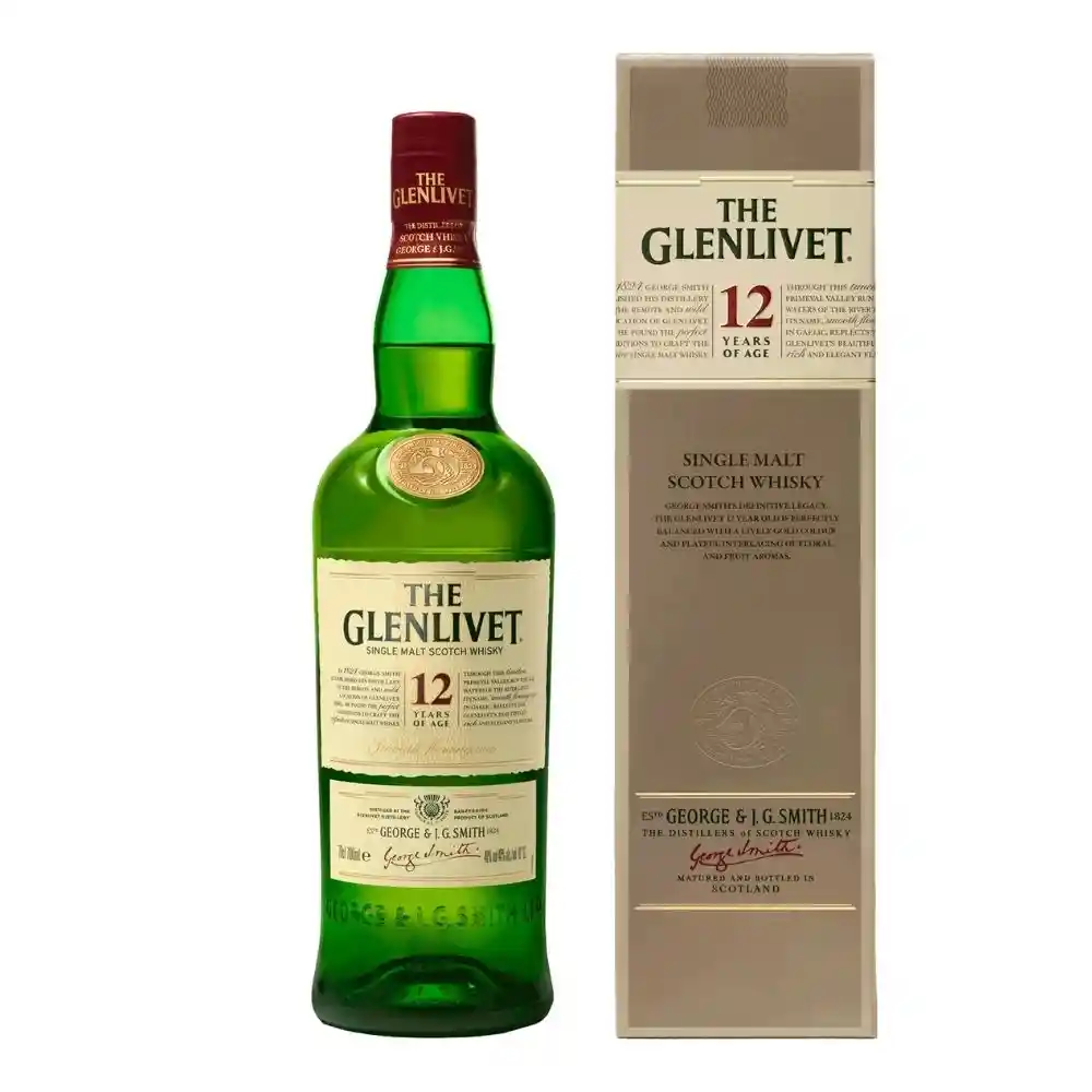 Glenlivet Whisky Escoces 12 años Double Oak