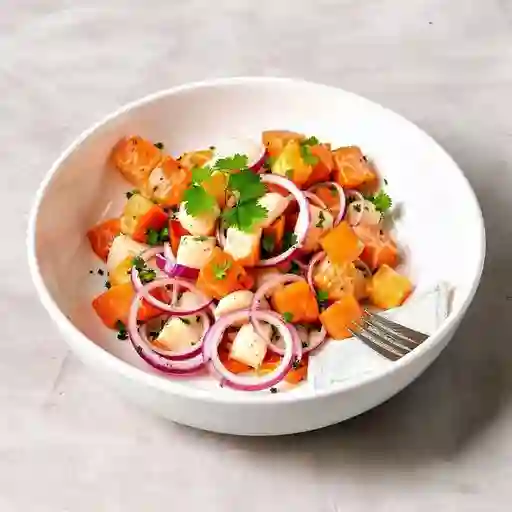 Ceviche Salmón y Pescado Blanco
