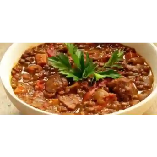 Guiso de Lentejas con Bistec