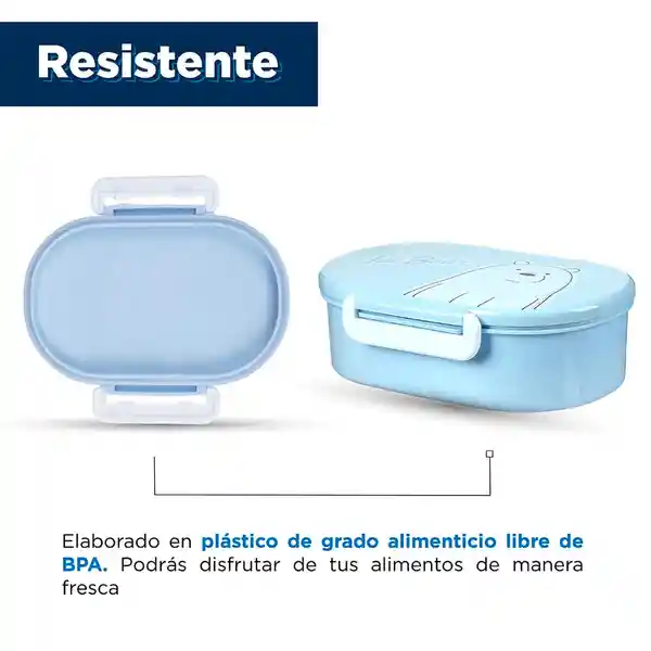 Contenedor Para Comida Oso Polar Con División 650 mL Miniso