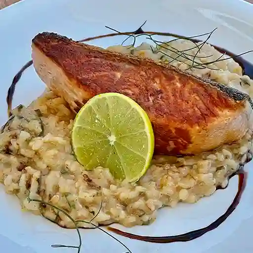 Risotto c/reineta a la plancha