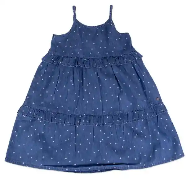 Vestido Niña Denim Talla 2 A Pillín