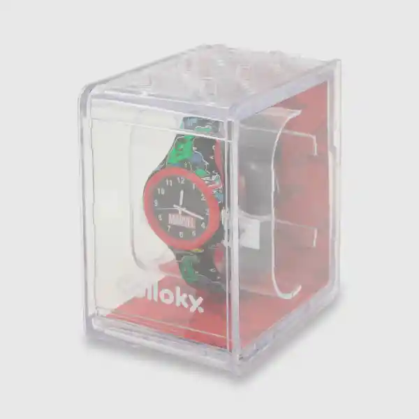 Reloj Análogo Marvel de Niño Negro Colloky