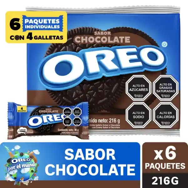 Oreo Galletas Tipo Sándwich Sabor a Chocolate