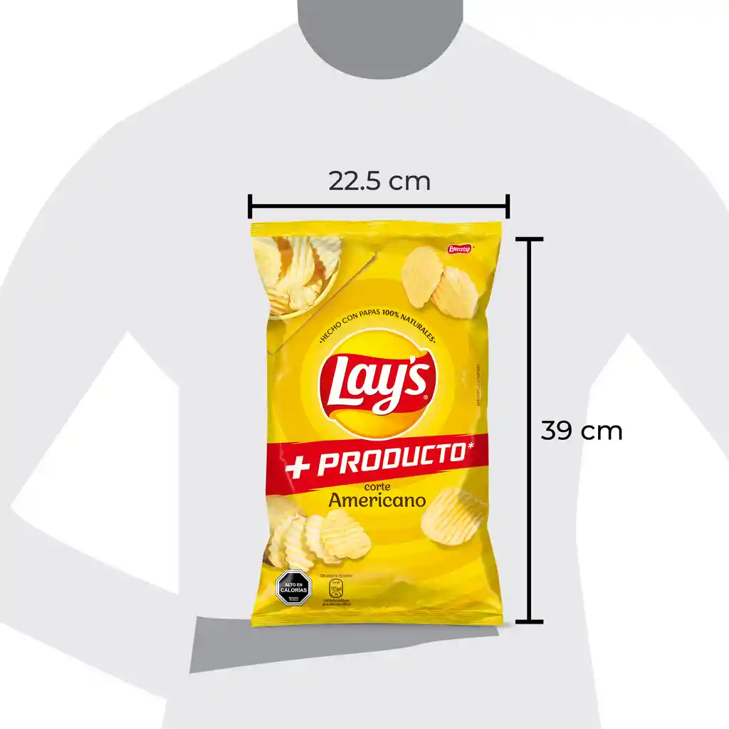 Papas fritas Lays corte americano