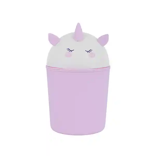 Bote de Basura Serie Unicornio Rosa 22 cm Miniso