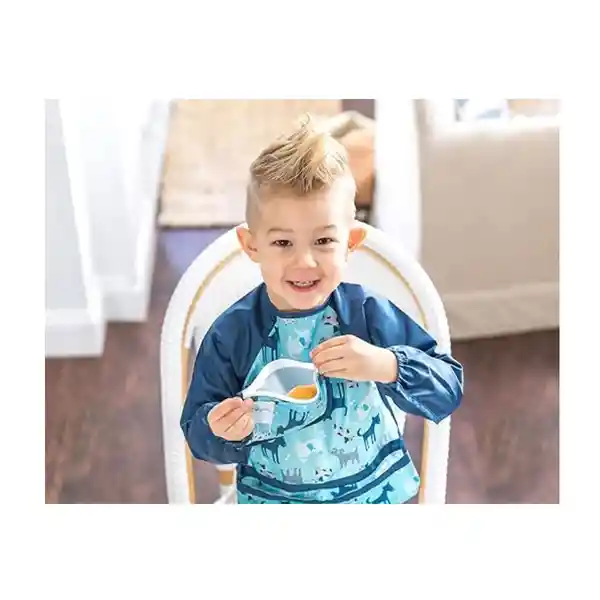 Green Sprouts Babero Manga Larga Perros 12/24 Meses