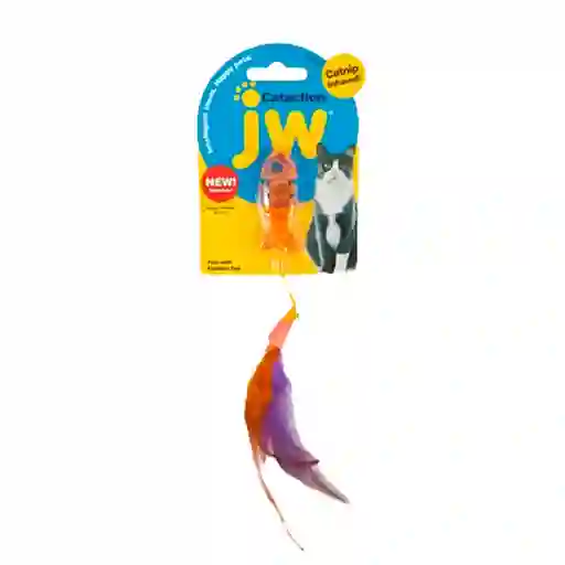 Jw Juguete Cataction Fish With Feather Tail