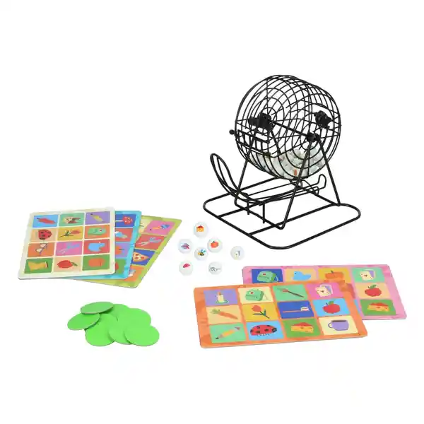 Bingo Juego de Mesa Con Tómbola