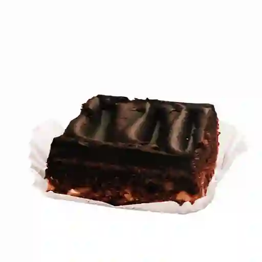 Brownie de nuez con ganache de chocolate
