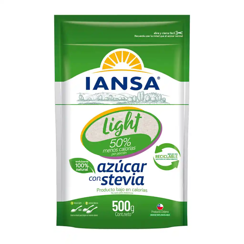 Iansa Azúcar Light con Stevia