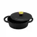 La Creole Olla Cocotte Black Matte 24 cm