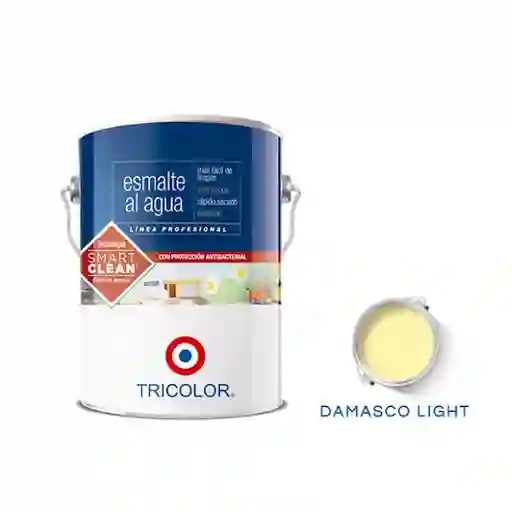 Tricolor Esmalte al Agua Profesional Damasco Light 3.78 L