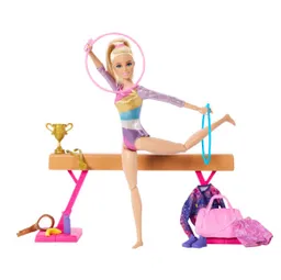 Barbie Muñeca Profesiones Gimnasta Cabello Rubio