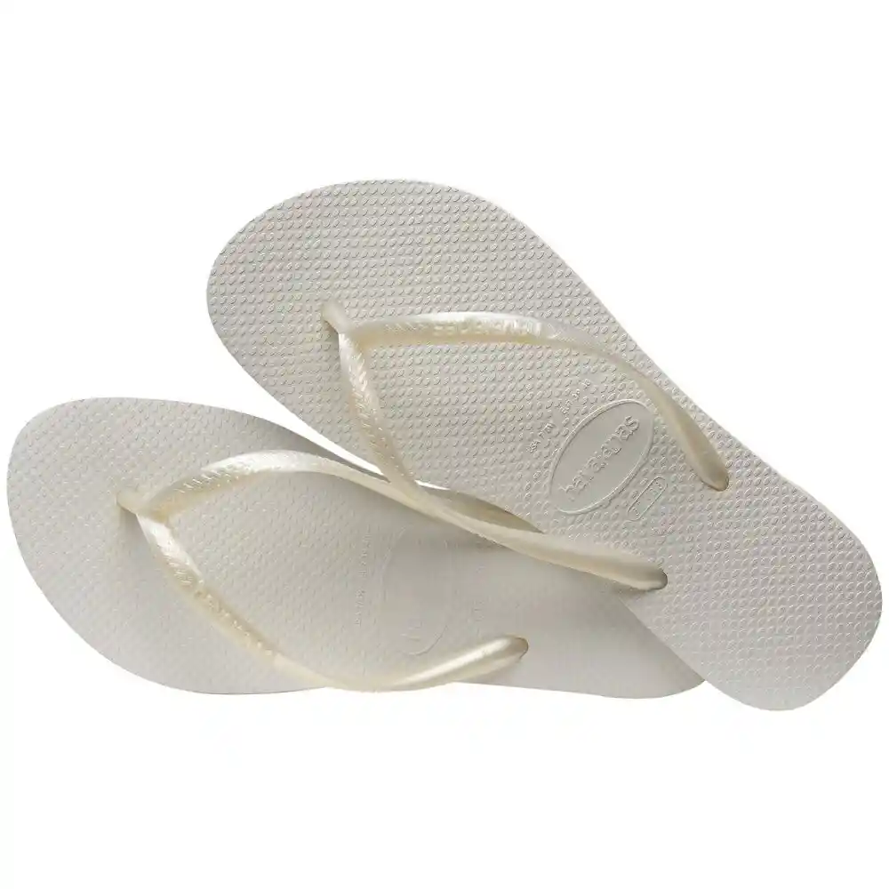 Havaianas Sandalias (slim) Talla 37-38 Color Blanco