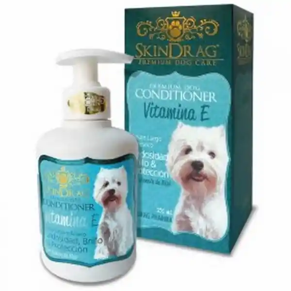 Skindrag Acondicionador Vitamina e Para Mascotas Pelaje Largo