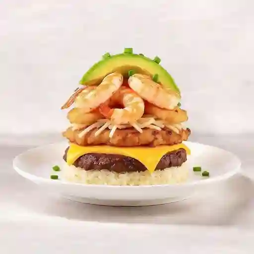 Salmon, Camaron, Pollo Furai, Carne