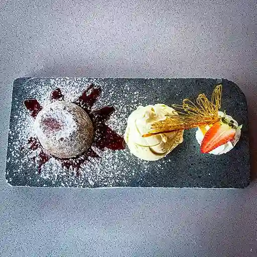 Volcán de chocolate