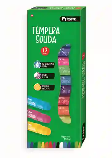 Torre Tempera Solida en Barra de Colores 494762