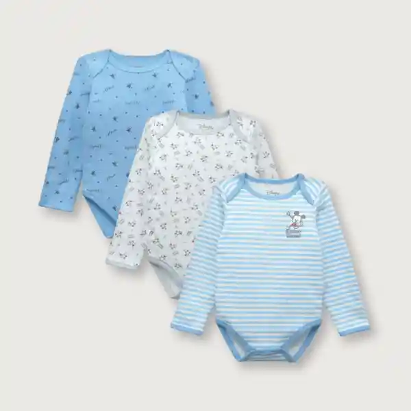 Body de Bebé Disney Niño Celeste Talla 3M Opaline