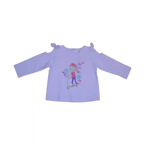 Polera Bebe Niña Lila Pillin 6 M