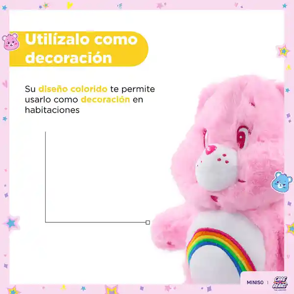 Peluche Oso Rosa Miniso